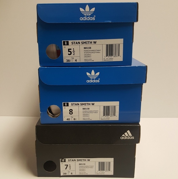 ADIDAS STAN SMITH FARM FLORAL RED BLUE SNEAKERS - Picture 5 of 8